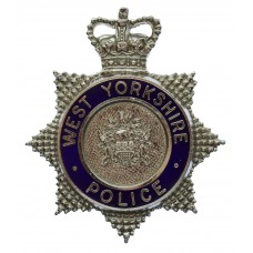 West Yorkshire Police Enamelled Cap Badge - Queen's Crown