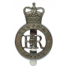 Newport Borough Police Cap Badge - Queen's Crown