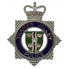 Thames Valley Police Enamelled Cap Badge - Queen's Crown