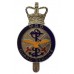 Ministry of Defence (M.O.D.) Guard Service Enamel Cap Badge - Queen's Crown