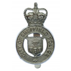 Sheffield City Police Cap Badge - Queen's Crown