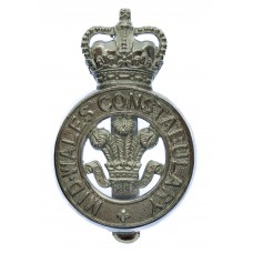 Mid-Wales Constabulary Cap Badge - Queen's Crown