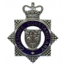 Cheshire Constabulary Senior Officer's Enamelled Cap Badge - Queen's Crown