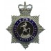 Kent County Constabulary Enamelled Star Cap Badge - Queen's Crown