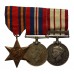 WW2 Burma Star, War Medal 1939-45 and Naval General Service Medal (Clasp - S.E. Asia 1945-46) Group of Three - L.Wtr. A. Morris, Royal Navy