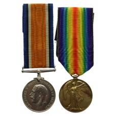 WW1 British War & Victory Medal Pair - Pte. J. MacLean, Seafo