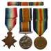 WW1 1914-15 Star Medal Trio and Silver War Badge - Pte. S. Impey, 1st London Regiment - Wounded