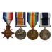 WW1 1914-15 Star Trio and Royal Navy Long Service & Good Conduct Medal Group of Four - Gnr. F.V. Green, Royal Marine Artillery