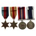 WW2 and Royal Navy Long Service & Good Conduct Medal Group of Four - Petty Officer F.J. Crossman, Royal Navy, HMS Urley