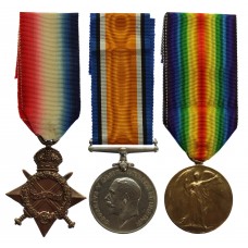 WW1 1914-15 Star Medal Trio - Pte. H. Allen, Argyll & Sutherland Highlanders