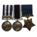 Egypt Medal (Clasp - Alexandria 11th July) and Royal Navy Long Service & Good Conduct Medal Group of Three - Armourer W.E. Groves, Royal Navy