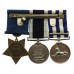 Egypt Medal (Clasp - Alexandria 11th July) and Royal Navy Long Service & Good Conduct Medal Group of Three - Armourer W.E. Groves, Royal Navy