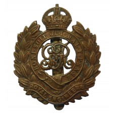 George V Royal Engineers Cap Badge