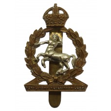 Royal Army Veterinary Corps (R.A.V.C.) Bi-Metal Cap Badge - King'