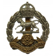 Royal Hampshire Regiment Cap Badge - King's Crown