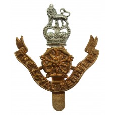 The Loyal Regiment (North Lancashire) Bi-Metal Cap Badge - Queen's Crown