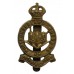 Northumberland Hussars Brass Cap Badge - King's Crown