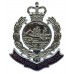 Royal Hong Kong Police Enamelled Cap Badge - Queen's Crown