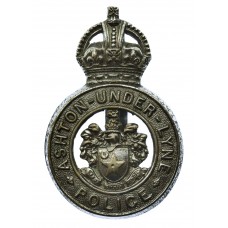 Ashton-under-Lyne Borough Police Cap Badge - King's Crown