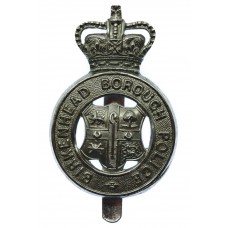 Birkenhead Borough Police Cap Badge - Queen's Crown