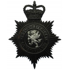 Somersetshire Constabulary Night Helmet Plate - Queen's Crown