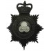 Lincolnshire Constabulary Night Helmet Plate - Queen's Crown