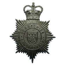 Derbyshire Constabulary Helmet Plate - Queen's Crown