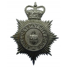 Stoke-on-Trent City Police Helmet Plate - Queen's Crown