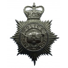 York City Police Helmet Plate - Queen's Crown 