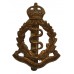 Royal Army Medical Corps (R.A.M.C.) Brass Cap Badge - King's Crown