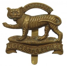 Leicestershire Regiment WW1 All Brass Economy Cap Badge