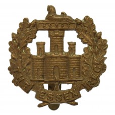 Essex Regiment WW1 All Brass Economy Cap Badge