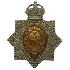 1st King's Dragoon Guards Bi-Metal Cap Badge - King's Crown