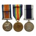 WW1 British War Medal, Victory Medal and Royal Navy Long Service& Good Conduct Medal Group of Three - Leading Seaman F.J. Sutton, Royal Navy