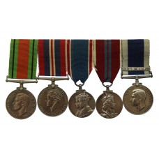 WW2 and Royal Navy Long Service & Good Conduct Medal and Bar Group of Five - Musician J. Smith, Royal Marine Band