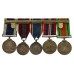 WW2 and Royal Navy Long Service & Good Conduct Medal and Bar Group of Five - Musician J. Smith, Royal Marine Band