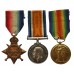 WW1 "Q" Ship "Wonganella" 1914-15 Star Medal Trio - Sto.1. G.A. Bridges, Royal Navy - Severely Wounded