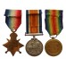 WW1 "Q" Ship "Wonganella" 1914-15 Star Medal Trio - Sto.1. G.A. Bridges, Royal Navy - Severely Wounded