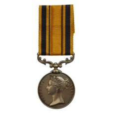 South Africa 1877-79 Medal (No Clasp) - Dom 3rd Class C.A. Saunders, Royal Navy, HMS "Tenedos"