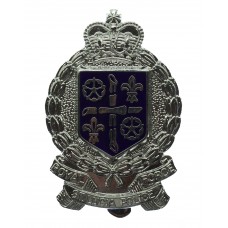 Royal St. Lucia Police Enamelled Cap Badge - Queen's Crown