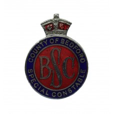 County of Bedford Special Constable Enamelled Lapel Badge