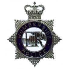 Humberside Police Senior Officer's Enamelled Cap Badge - Queen's 