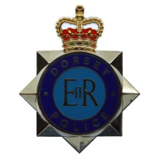 Dorset Police Enamelled Cap Badge - Queen's Crown