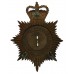 East Riding of Yorkshire Constabulary Night Helmet Plate - Queen's Crown