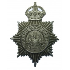 Cambridge Borough Police Helmet Plate - King's Crown