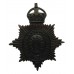 Cumberland & Westmoreland Constabulary Black Helmet Plate - King's Crown