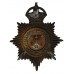 Cambridgeshire Constabulary Black Helmet Plate - King's Crown