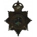 East Sussex Constabulary Night Helmet Plate - King's Crown