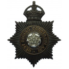 West Riding Constabulary Night Helmet Plate - King's Crown