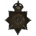 Wiltshire Constabulary Black Helmet Plate - King's Crown